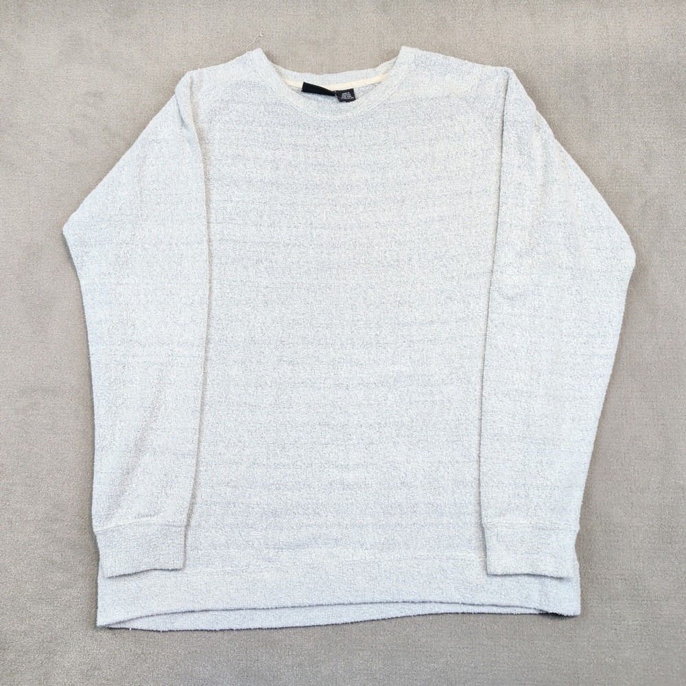 Pennant Sportswear Gorpcore Textured Terry Sweatshirt 2XL Grey Crewneck Pullover